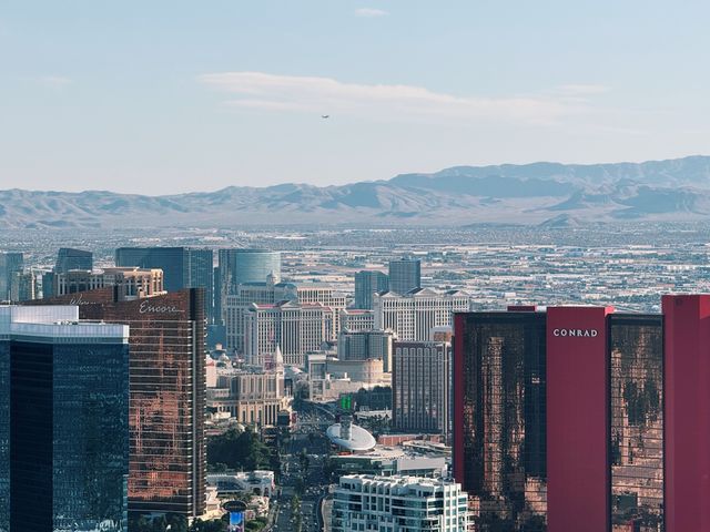 aerial photo of las vegas